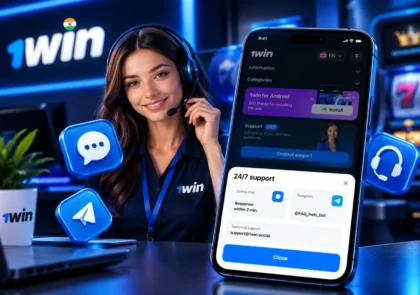 Customer support feature for the app, highlighting options for contacting support through the app